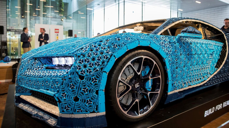 See the working Bugatti made entirely of Legos