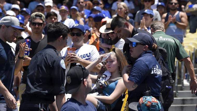 Texas Rangers fan hit by foul ball goes to hospital