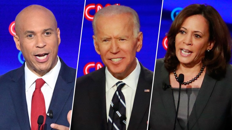 'Doubletalk. Inaccurate. Shocked.' Biden, Harris, Booker Spar At ...