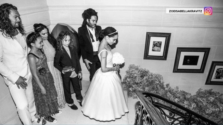 Zoe kravitz wedding dress new arrivals