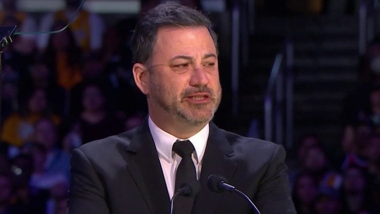 Jimmy Kimmel pays tribute to Kobe: ‘Everywhere you go you see his face, his number’