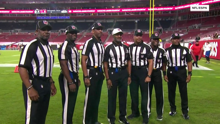 NFL makes history with all-Black officiating crew for Monday Night Football