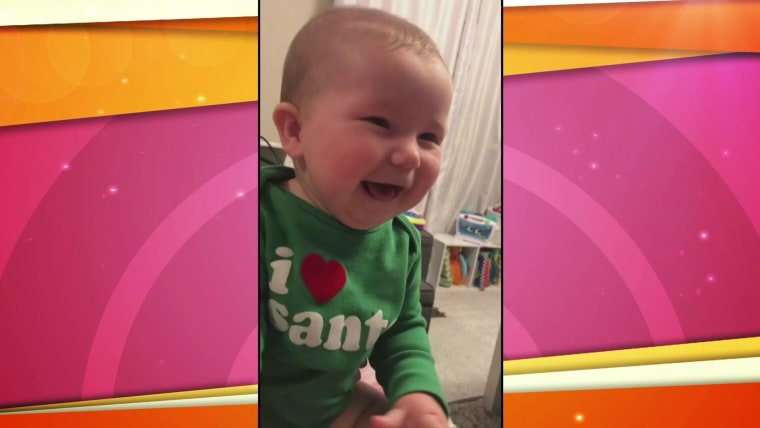 Watch This Happy Baby Say Her First Word