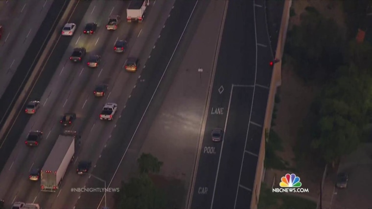 Wild and Dangerous Car Chase in Los Angeles Caught on Camera