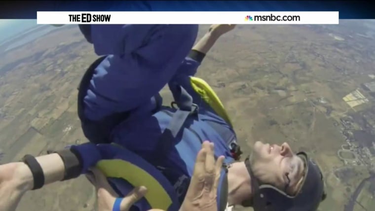 Unconscious Skydiver Rescued In Mid Air