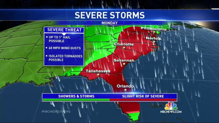 Severe Weather Could Bring Hail and Tornados