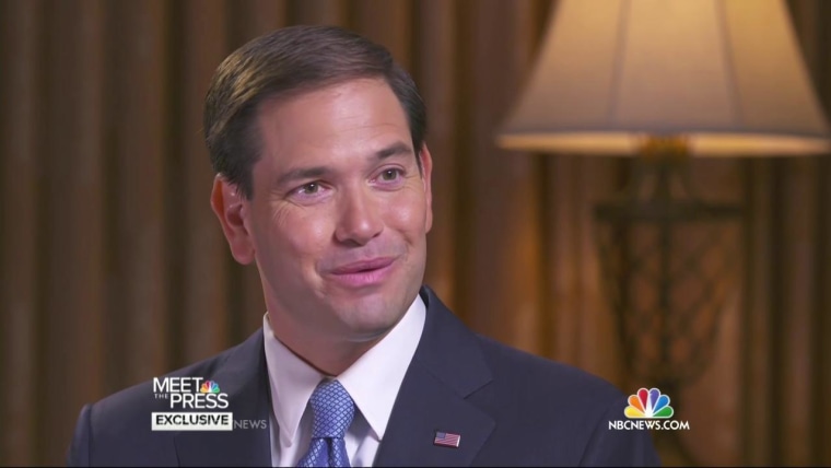Marco Rubio Tries to Keep Campaign on Message, Not on Trump