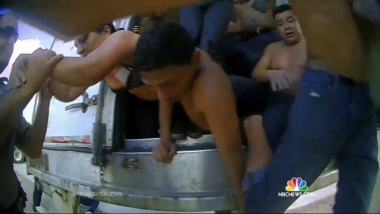 Video: Dozens of Undocumented Migrants Packed Into Sweltering Truck