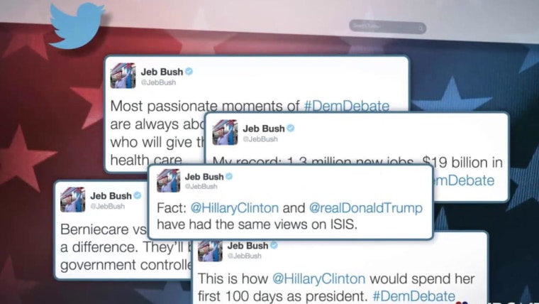 GOP Candidates Tweet Critiques of Democratic Debate