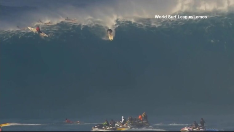 Big Wave Surfer Free-Falls in Jaw Dropping Wipeout