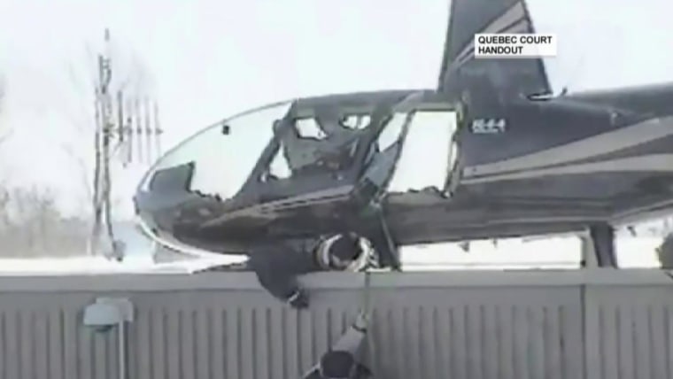 Daring helicopter prison escape caught on camera