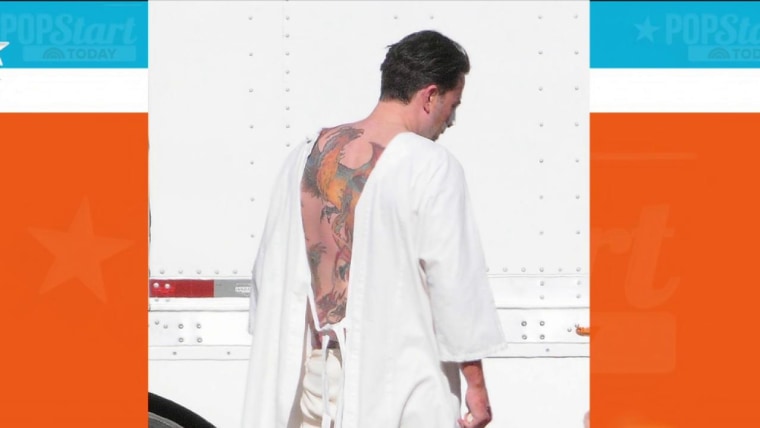 Ben Affleck S Phoenix Back Tattoo Batman Actor Reveals It S Fake For A Movie