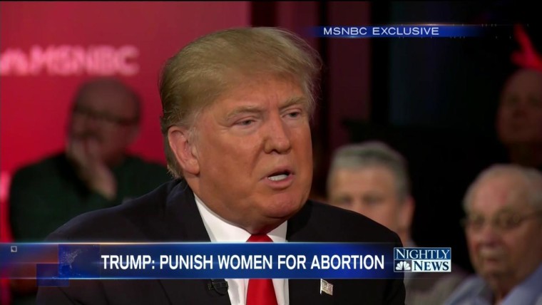 Trump Advocates Abortion Ban, Walks Back 'Punishment' For Women Remark