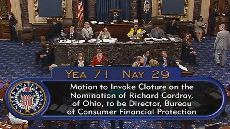 Cordray passes Senate cloture vote