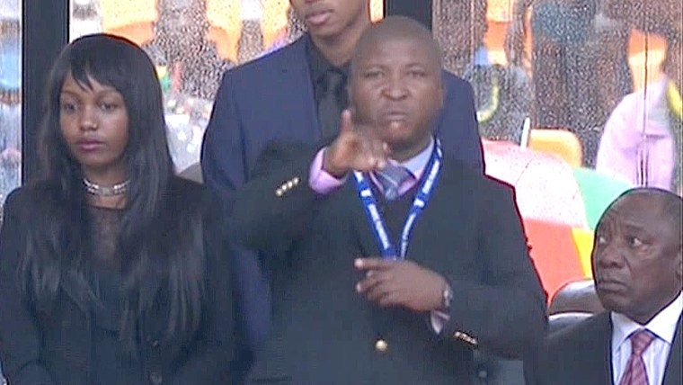 Sign language interpreter made ‘no sense’ at Mandela memorial