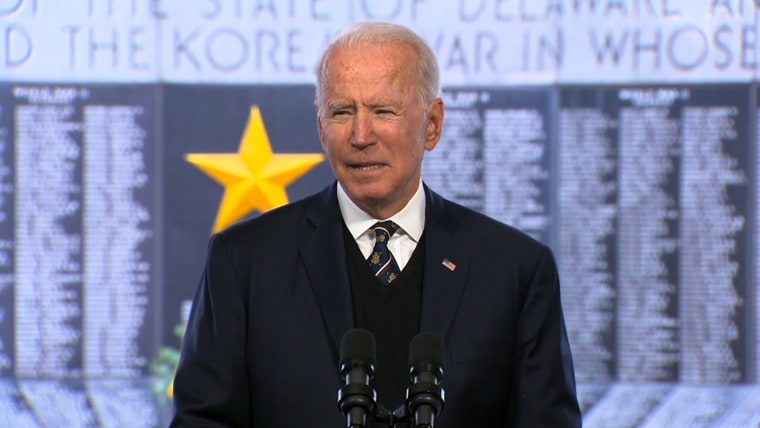 Biden observes Memorial Day at Arlington Cemetery with calls for empathy, unity - NBC News