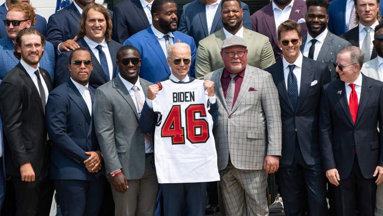 Super Bowl champs at the White House