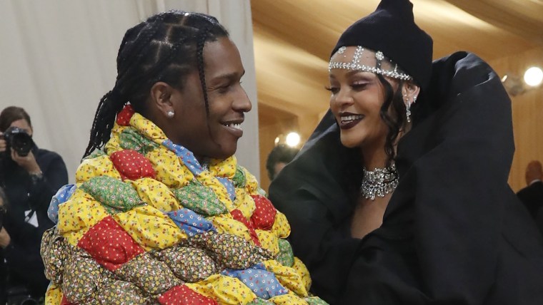 Rihanna, ASAP Rocky arrive for Met Gala fashionably late