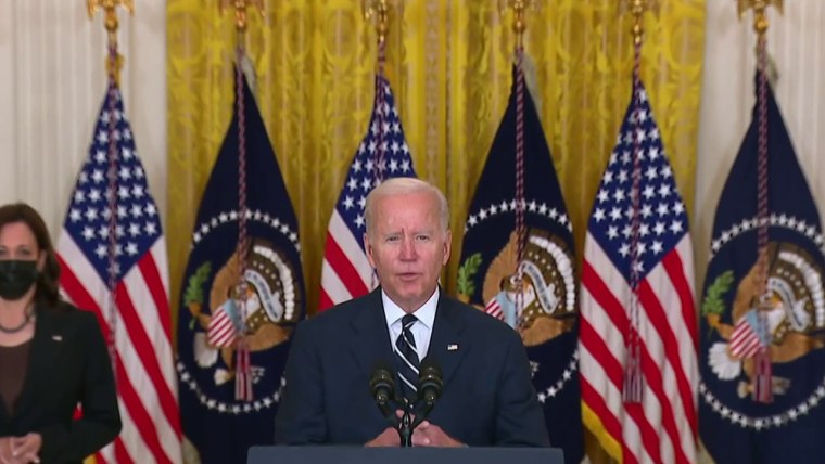 Biden urges Democrats to accept compromise on latest big social spending plan - NBC News