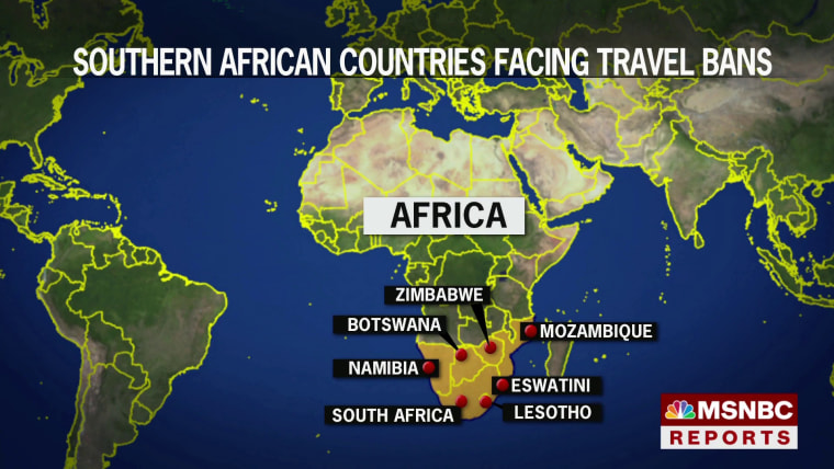 u.s. travel restrictions south africa