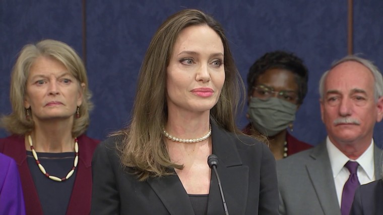 Angelina Jolie Supports Violence Against Women Reauthorization Act