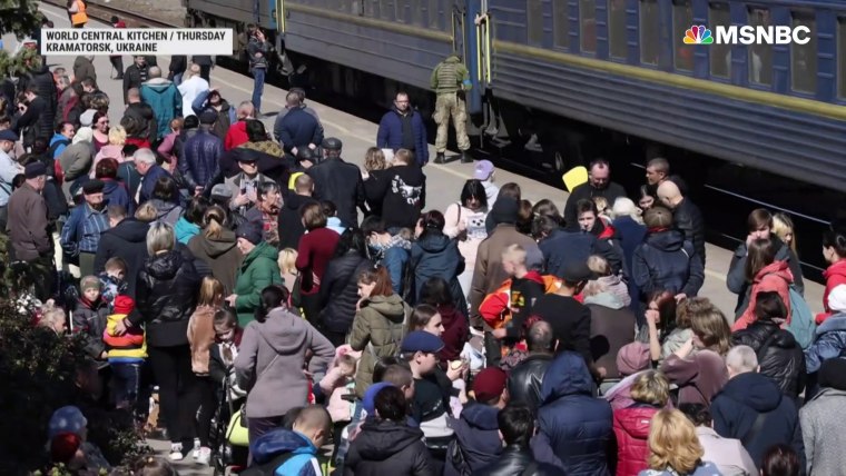 Russia bombs train station wartime hub for Ukrainian civilians