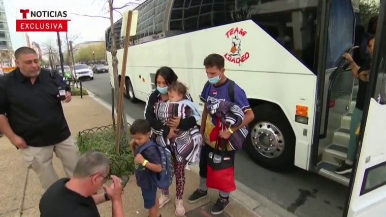 Texas governor sends buses of undocumented migrants to D.C.