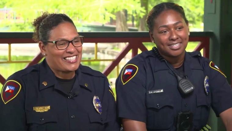 Mom-daughter police officers make history in Louisiana