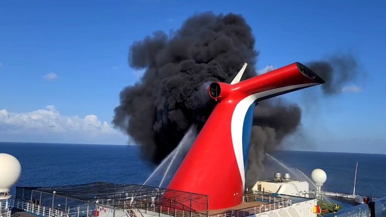 cruise that caught on fire