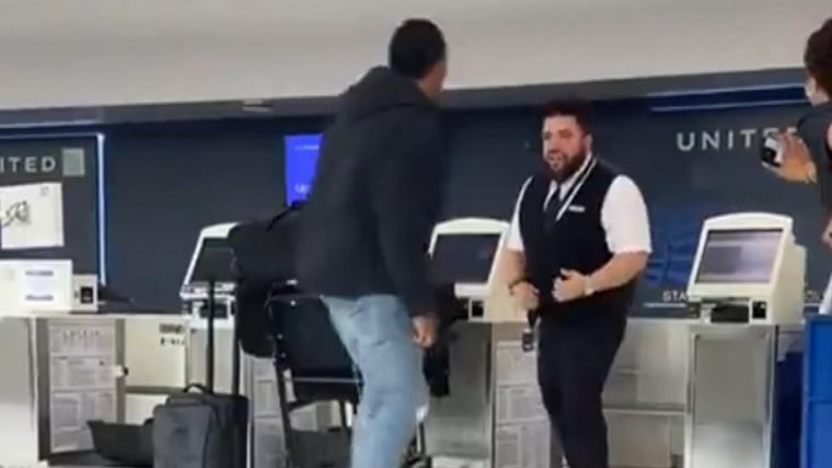 Video shows apparent fight between former NFL player Brendan Langley and  Newark airport worker