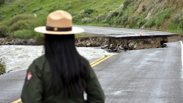 Parts of Yellowstone reopen to visitors after floods, mudslides