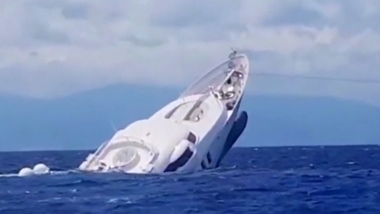 yacht sank italy