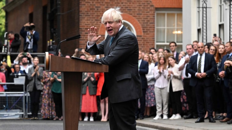 U.K.'s Boris Johnson Makes Farewell Speech As Liz Truss Succeeds Him As ...