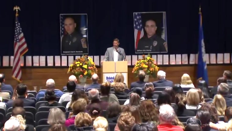 Bristol, Connecticut mourns two officers killed in ambush attack