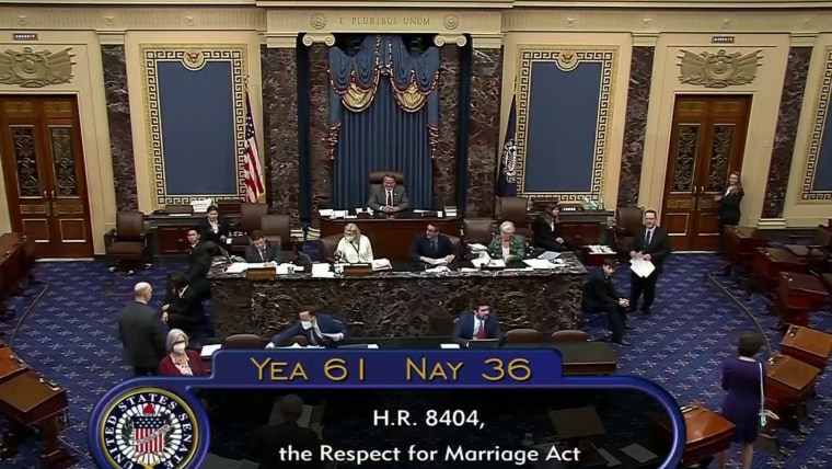 Senate Passes Bill To Protect Same Sex And Interracial Marriage