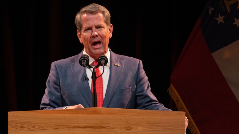 Georgia Gov. Brian Kemp Gives Victory Speech In 2022 Midterms