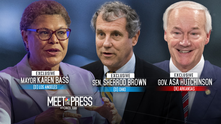 Dec. 18 — Sen. Sherrod Brown, Gov. Asa Hutchinson, LA Mayor Karen Bass