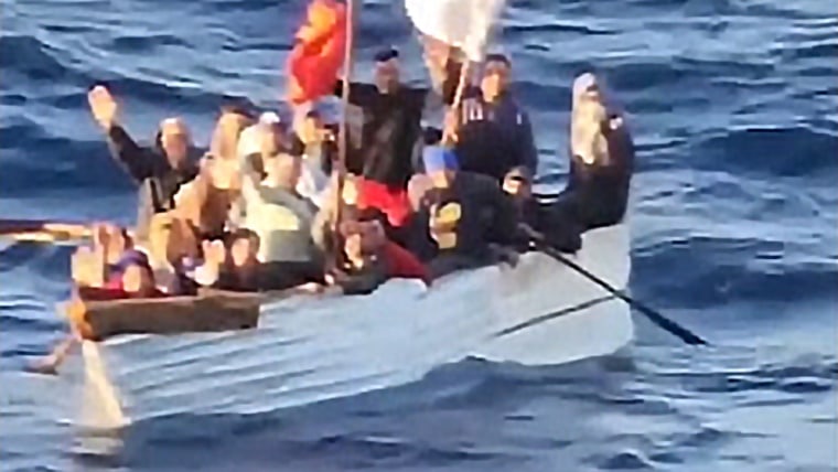 Cruise ship rescues migrants on crowded boat in Gulf of Mexico