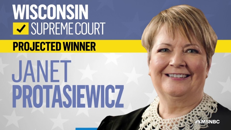 Janet Protasiewicz wins Wisconsin Supreme Court election NBC News projects