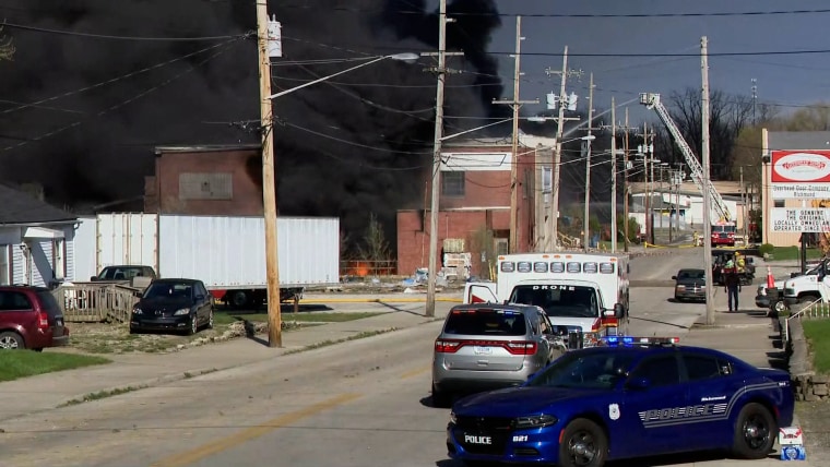 Crews battling fire at Indiana plastics recycling plant