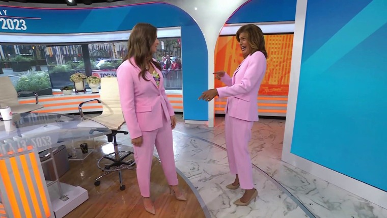 Hoda Kotb Bonds With Angie Lassman Over Matching Outfits