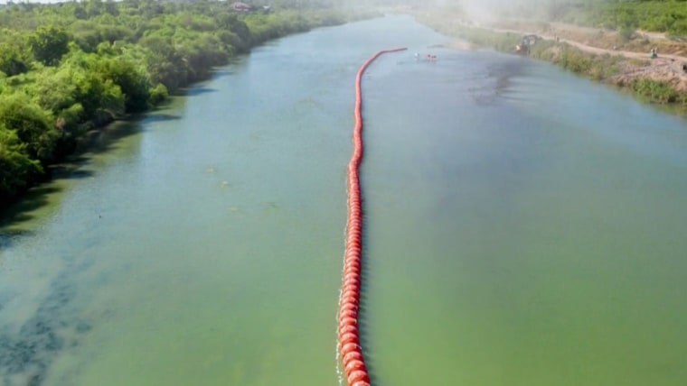 DOJ threatens to sue Texas governor over Rio Grande buoy barrier