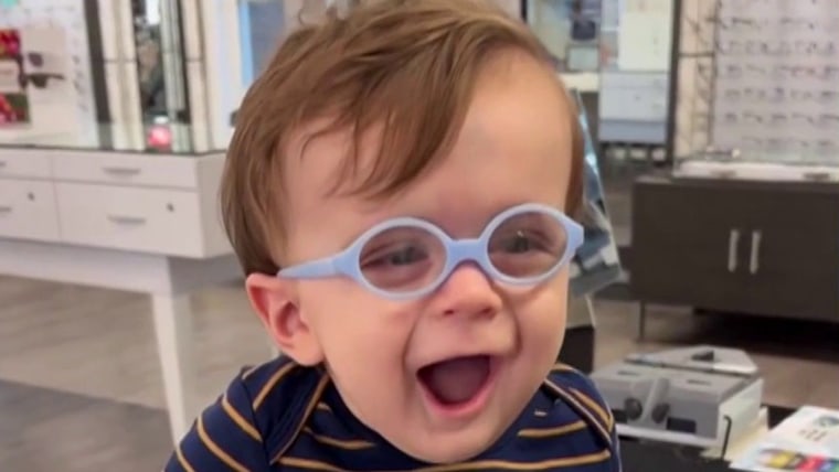 Watch boy see his mother clearly for the first time with new glasses