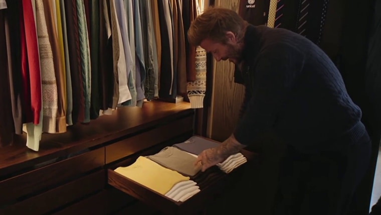 David Beckham's Closet in 'Beckham' Documentary Is Meticulously Organized