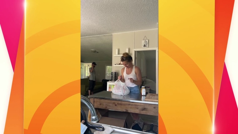 Watch: Sister hides pregnancy announcement in takeout bag