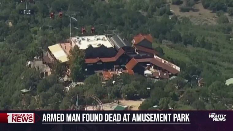 Investigation underway into heavily armed man found dead at amusement park
