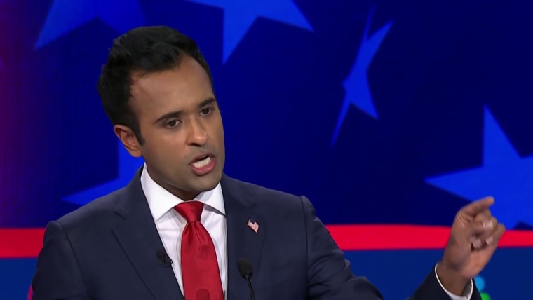 Ramaswamy calls two GOP candidates Dick Cheney in three inch heels