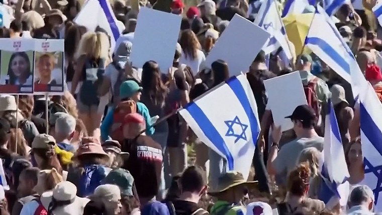 Israelis March To Demand More Action On Hostages Held By Hamas