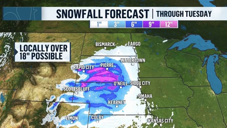Blizzards and ice making for white, and dangerous, Christmas in Plains