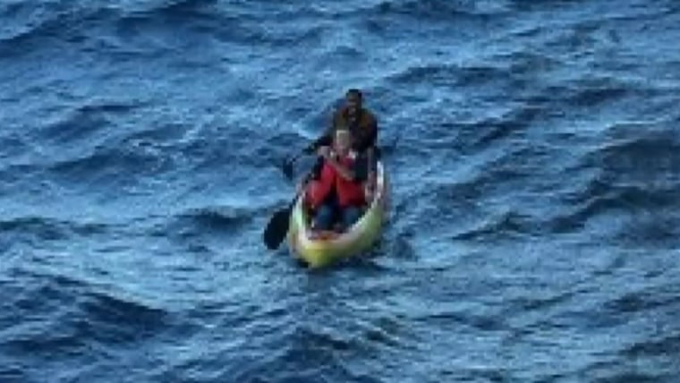 Two men in kayak rescued by cruise ship in Gulf of Mexico